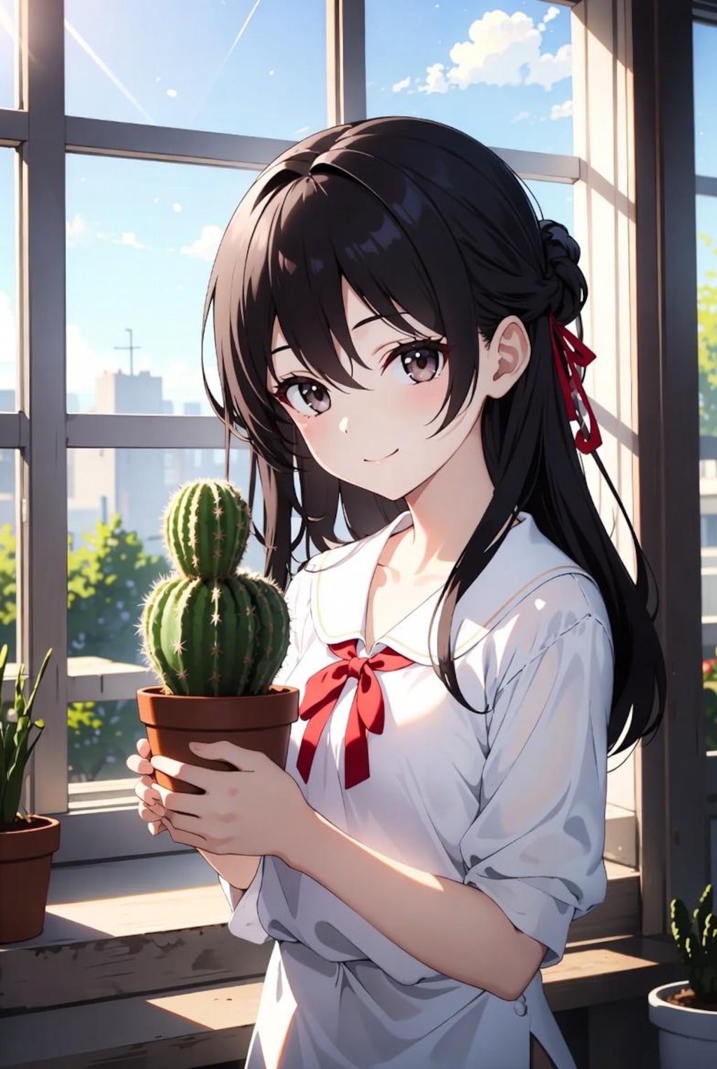 大きく育ちました ～ダイソーサボテン～