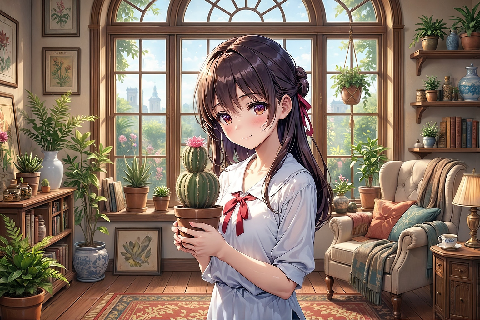 大きく育ちました ～ダイソーサボテン～ | の人気AIイラスト・グラビア