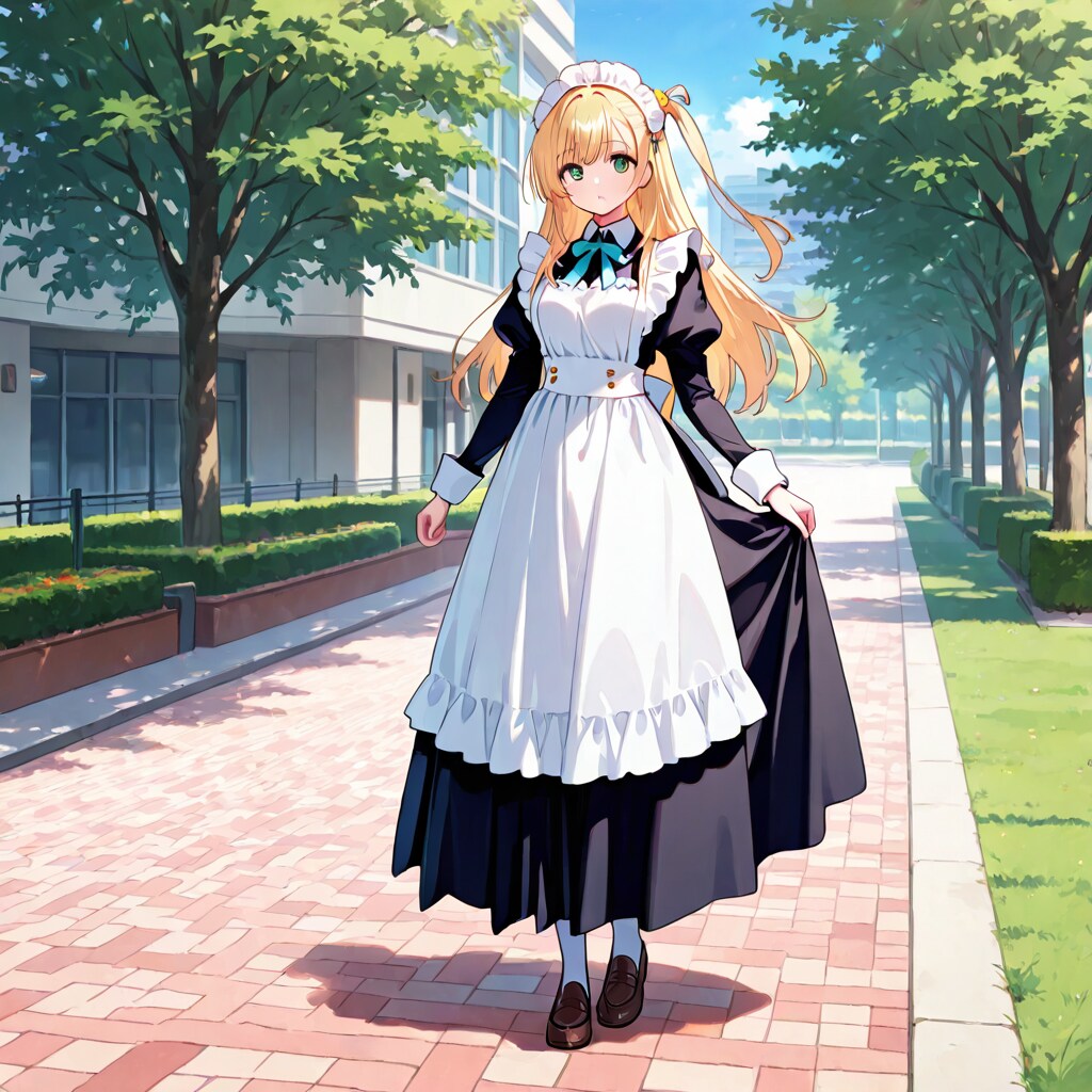 メイドさん。何してんの？