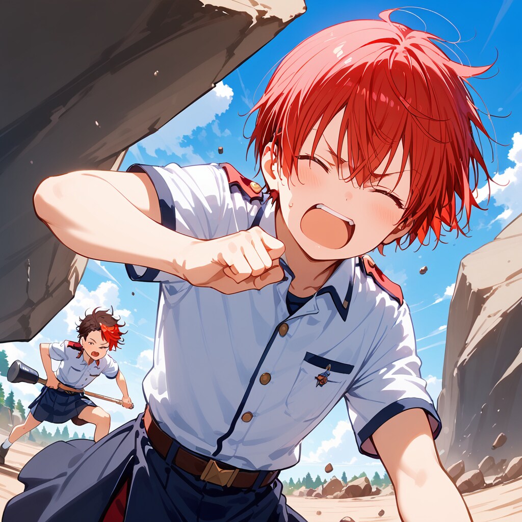 岩も破壊しちゃうねいくん