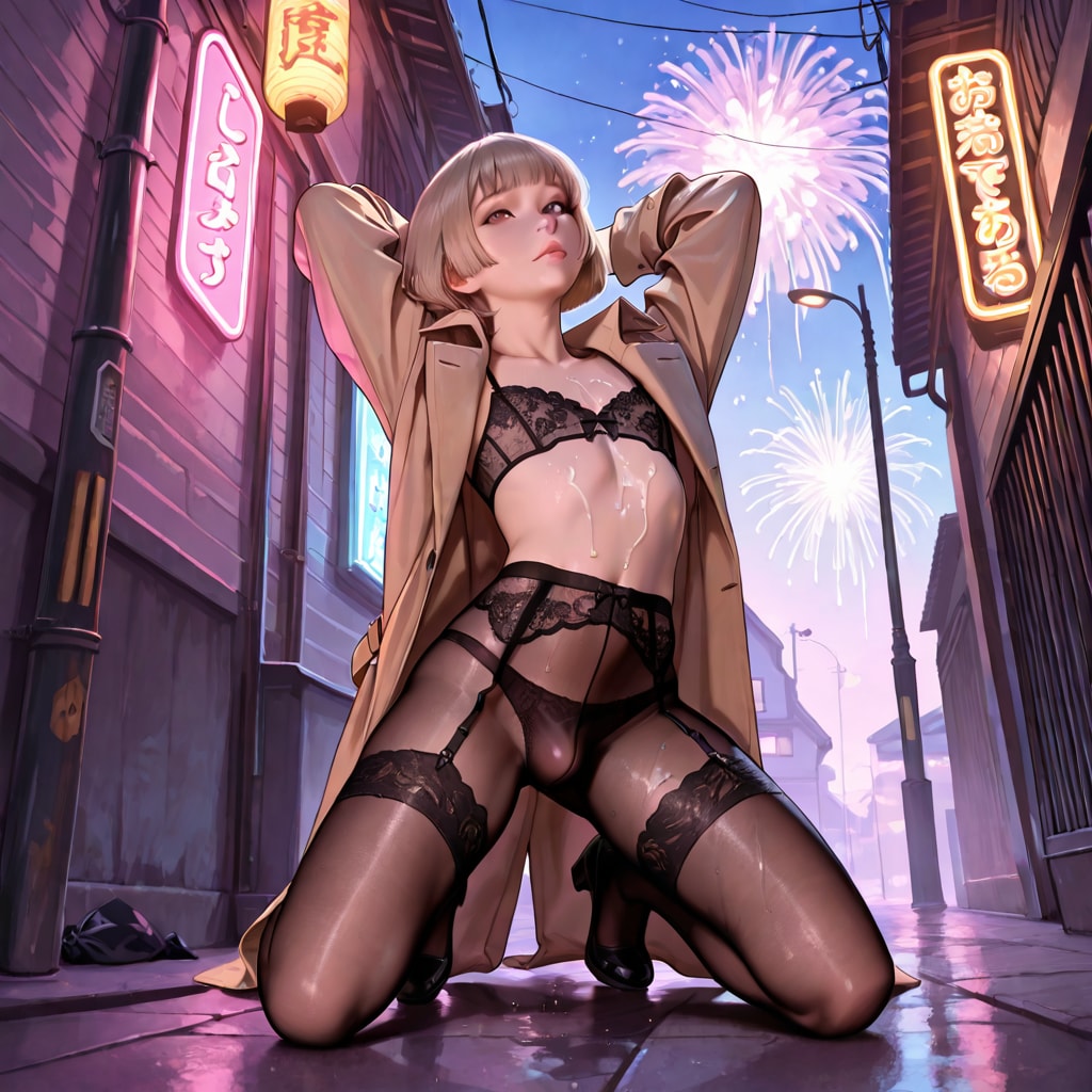 男の娘　露出