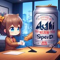 名刺交換するビール缶と小さな女の子 3枚目