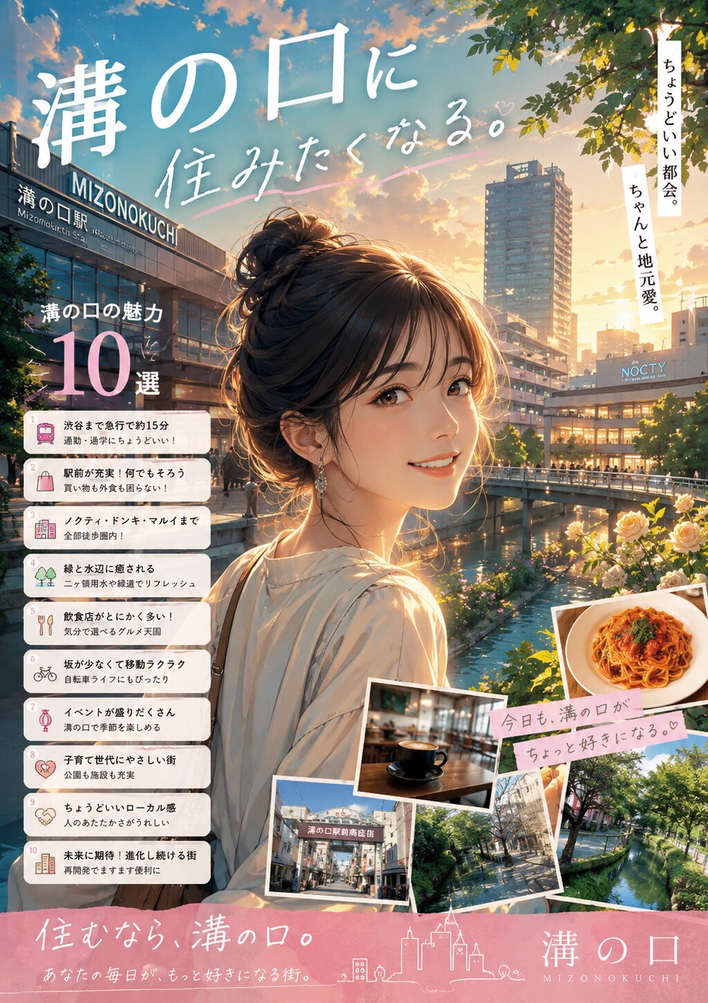 ちょうどいい毎日、溝の口。