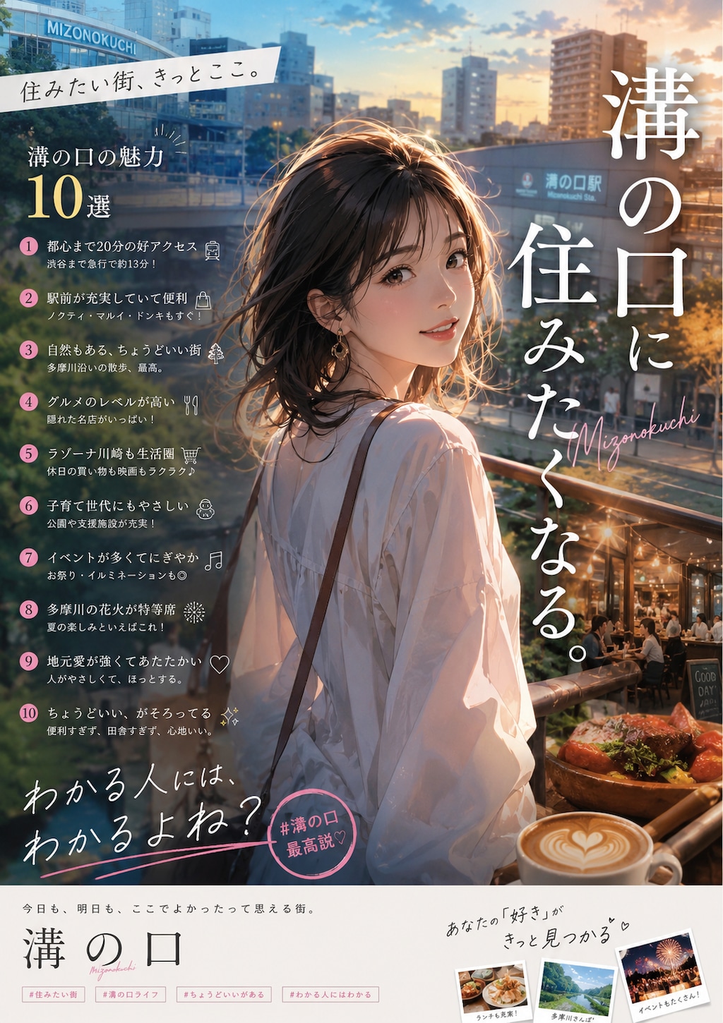 ちょうどいい毎日、溝の口。