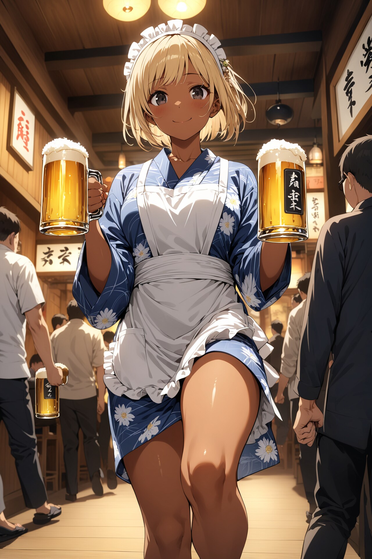 今ビール持って行くからちょっと待っててね。 | の人気AIイラスト・グラビア