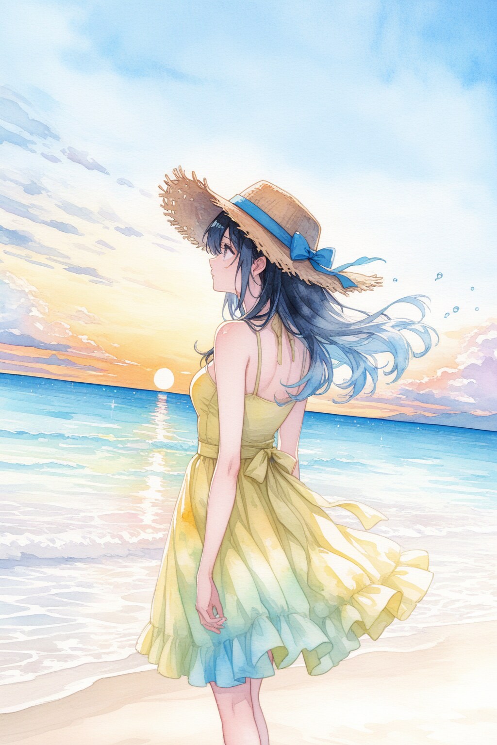 誰もいない海（過去作再生成） | の人気AIイラスト・グラビア