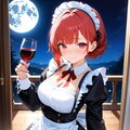 我が家のメイドさん/Cheers on this moonlit night. 3枚目