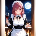 我が家のメイドさん/Cheers on this moonlit night. 2枚目