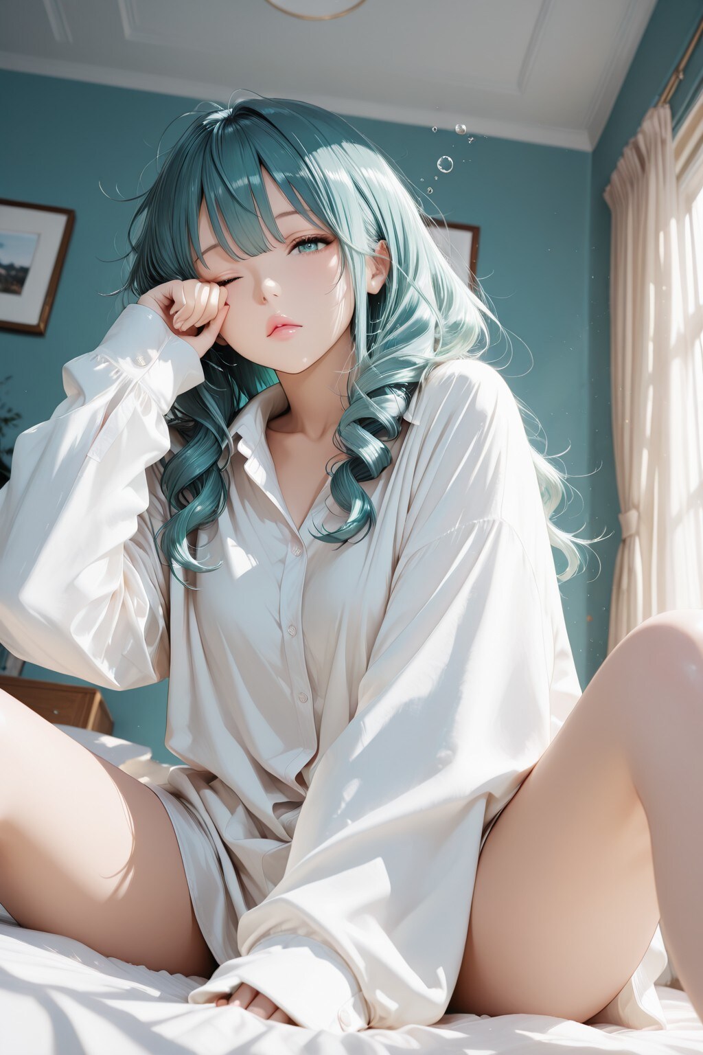 Beautiful Violinist Girl - Wake up（美人なヴァイオリニスト。【オーバーサイズシャツ篇】）