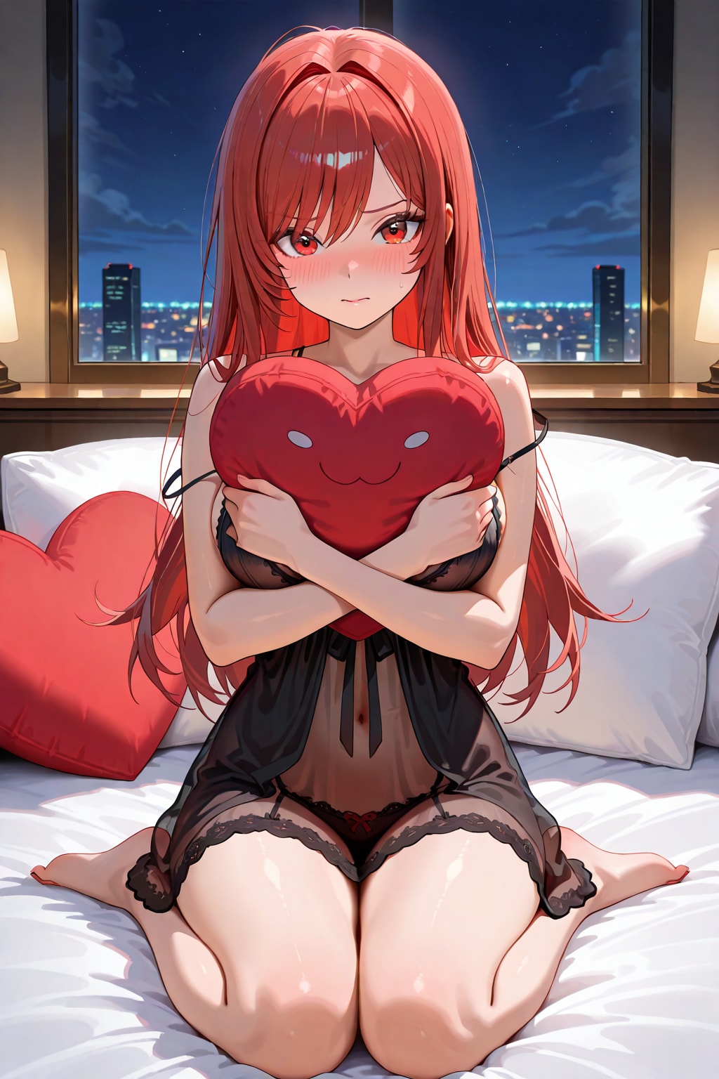 ハートの枕