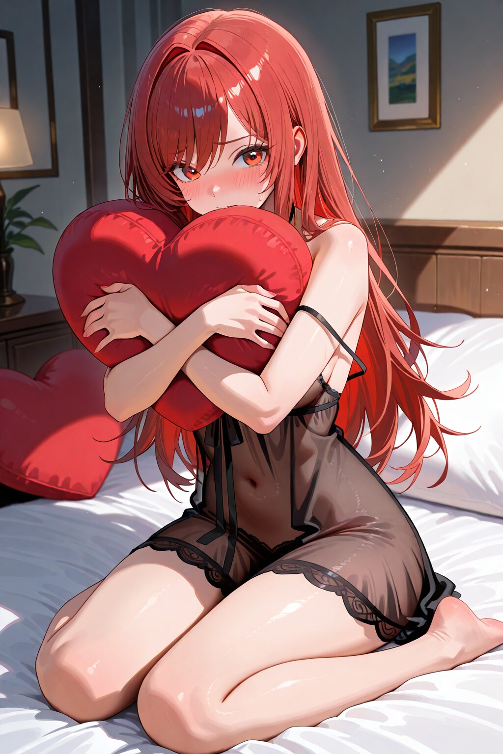 ハートの枕