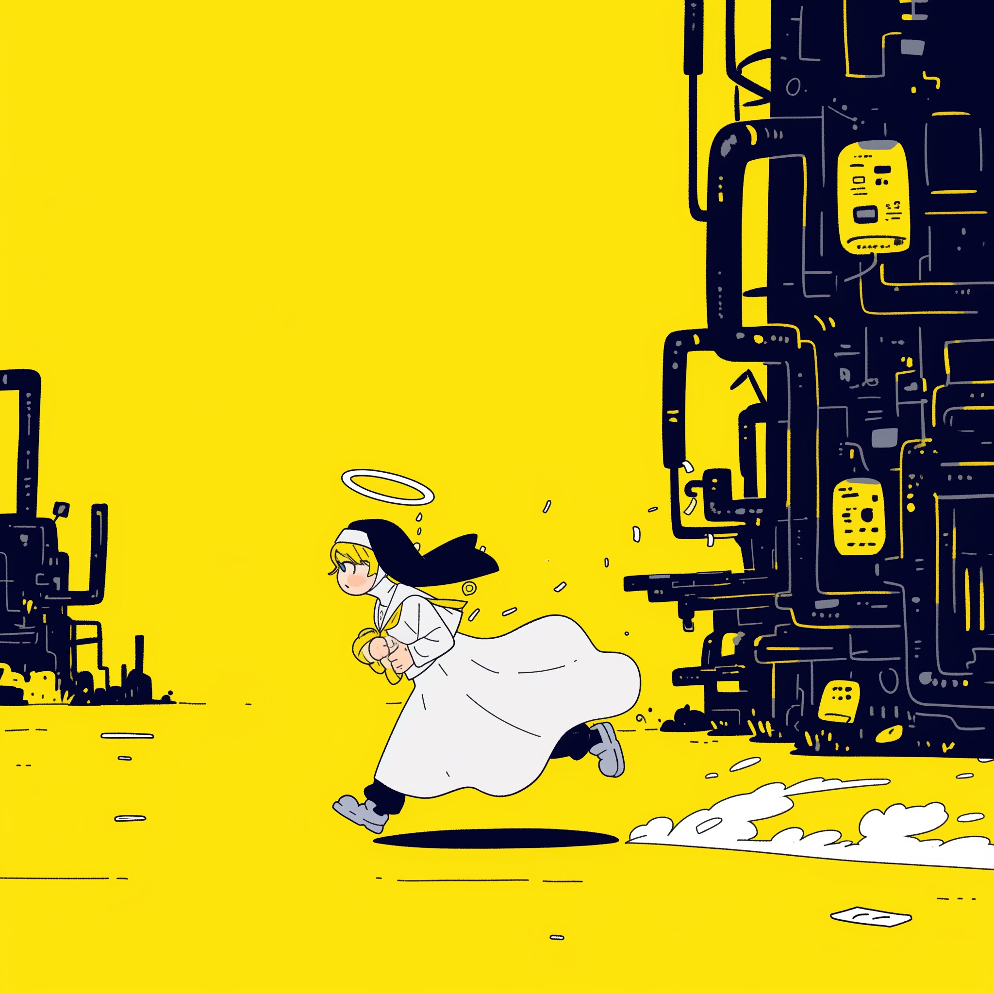 摩天楼の中で、がんばります！！ | の人気AIイラスト・グラビア