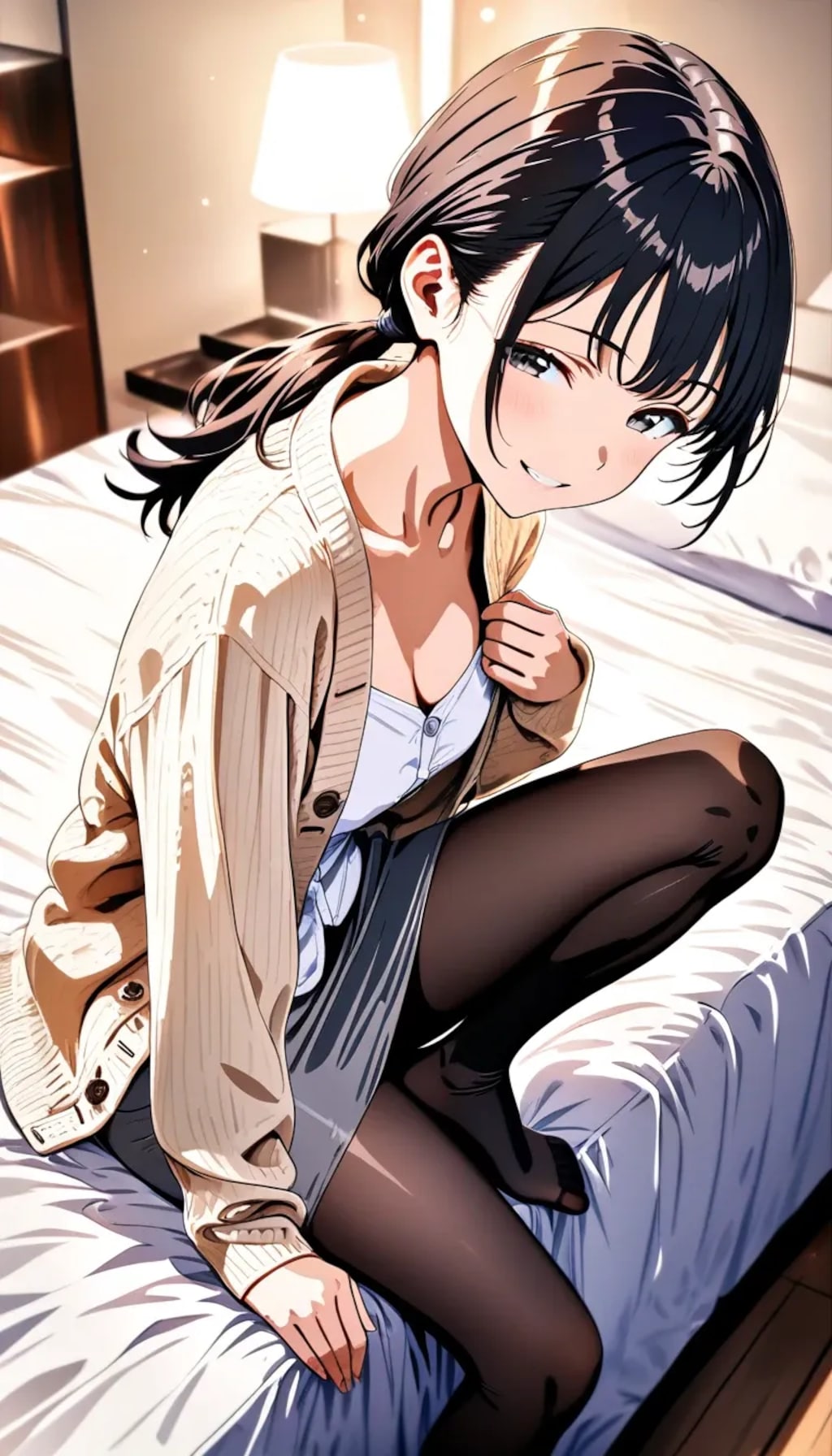 出張先のホテルにて『すいません、部屋がツインしかなくて。……先輩、これからどうします？』会社の後輩ちゃん。