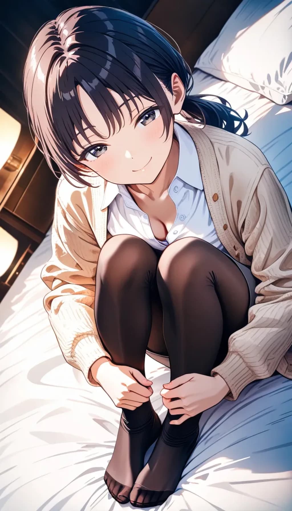 出張先のホテルにて『すいません、部屋がツインしかなくて。……先輩、これからどうします？』会社の後輩ちゃん。