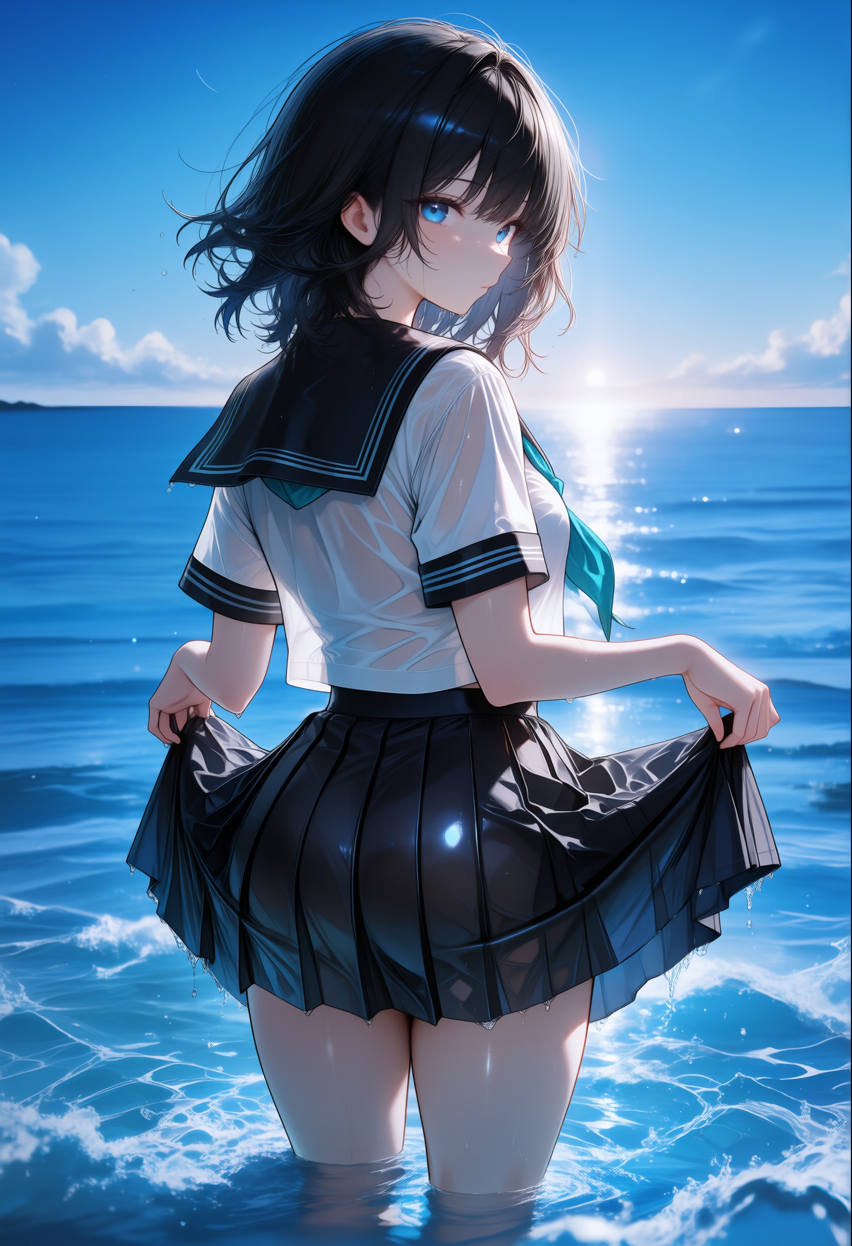 濡れちゃいました