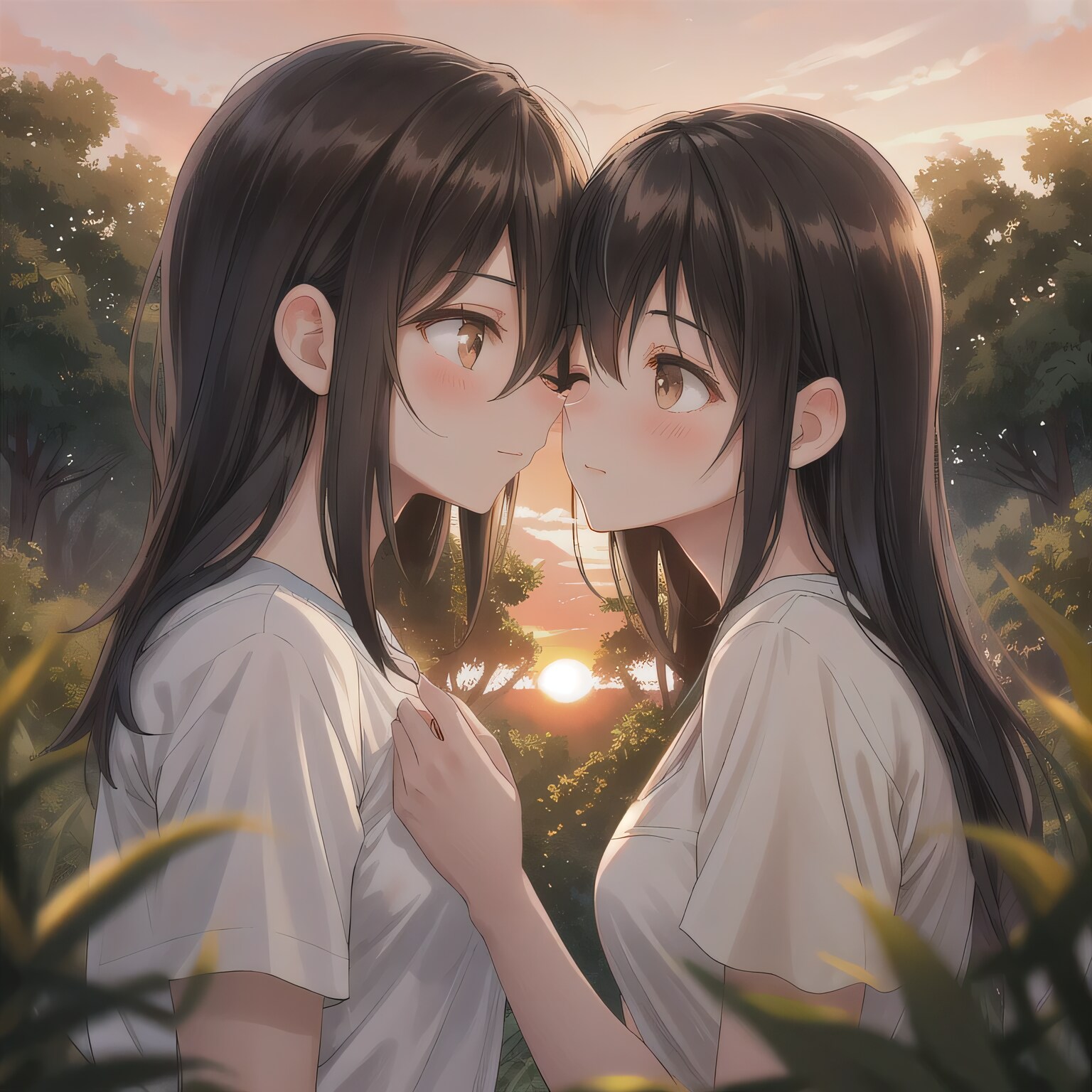 黒髪ロングでワンピースの少女２９ | の人気AIイラスト・グラビア