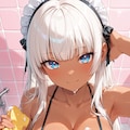 ご主人様……お風呂のお手伝い、してあげましょうか？♡ ふふ……このスポンジで、背中だけじゃなく……全部、丁寧に洗ってさしあげますね…… 6枚目