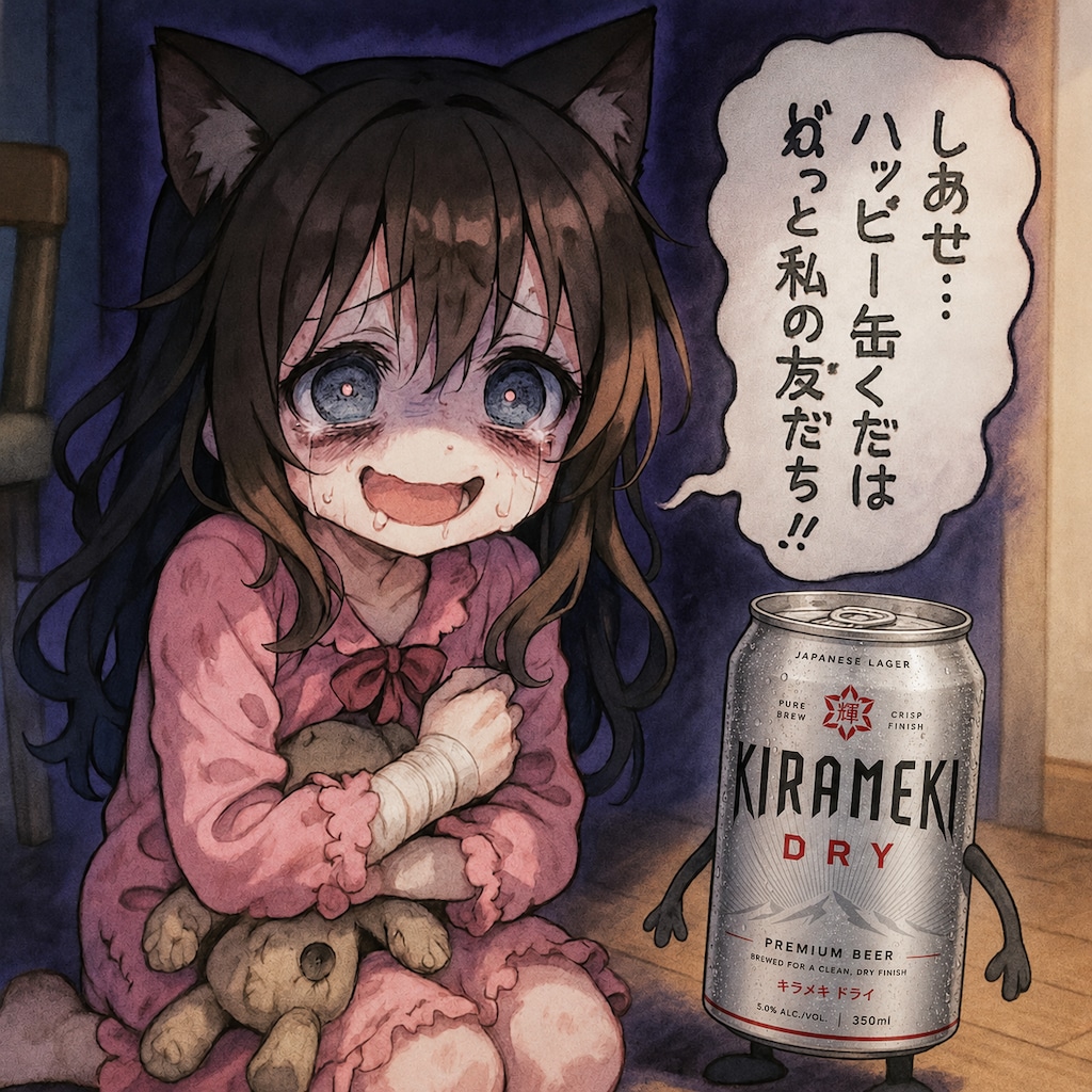 闇が深い壊れちゃった小さな女の子