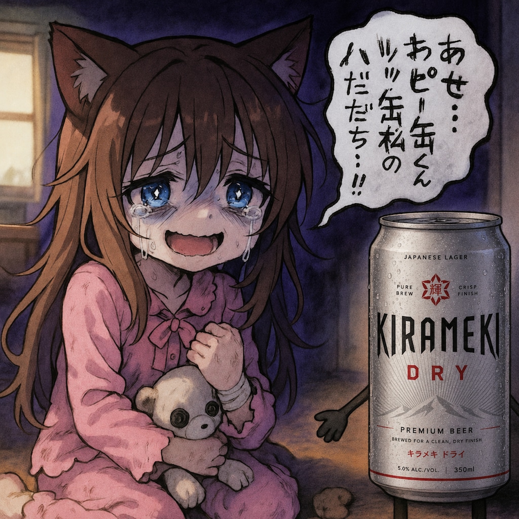 闇が深い壊れちゃった小さな女の子