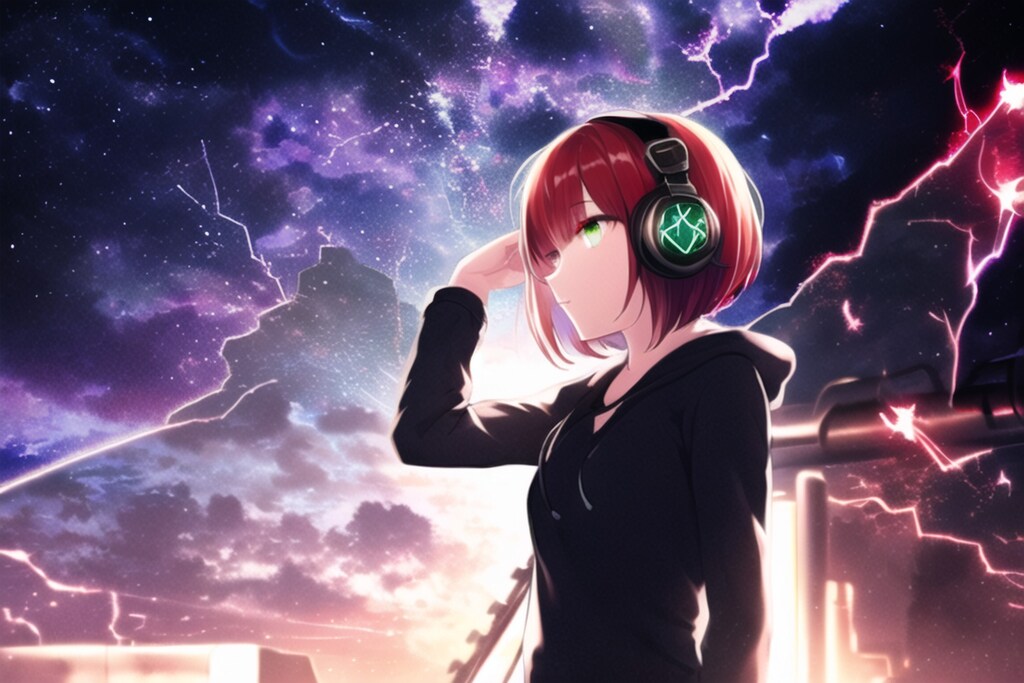 雷の夜にはヘッドホンを被る