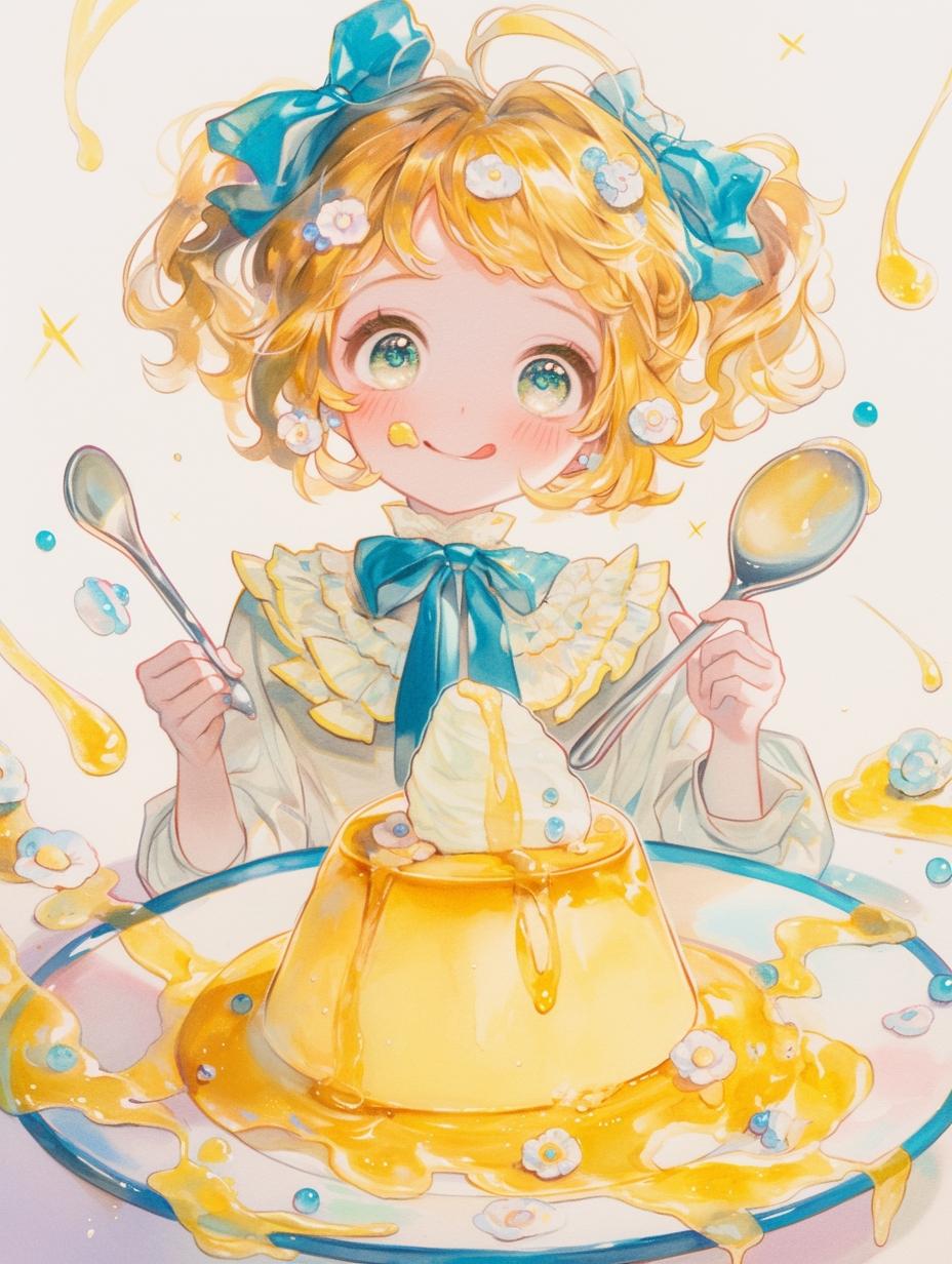 とろふわプリン。 | の人気AIイラスト・グラビア