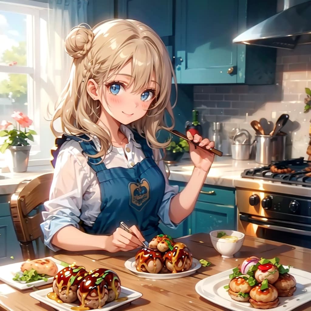 今日はたこ焼きフルコース | の人気AIイラスト・グラビア