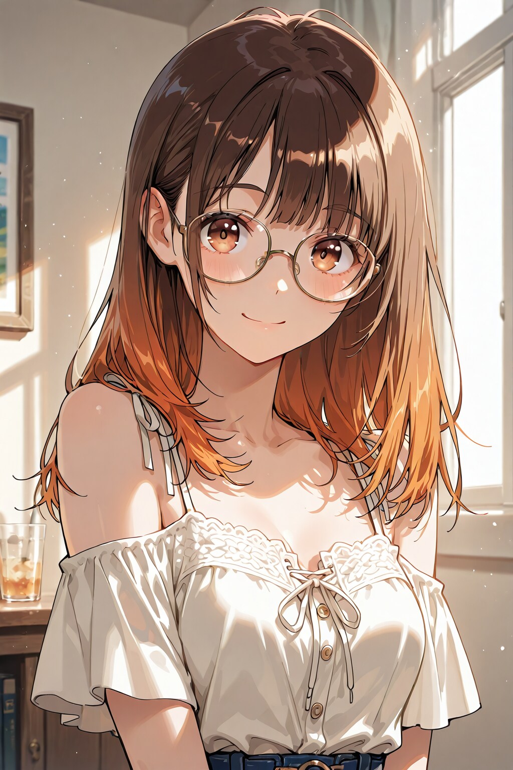 メガネ美少女