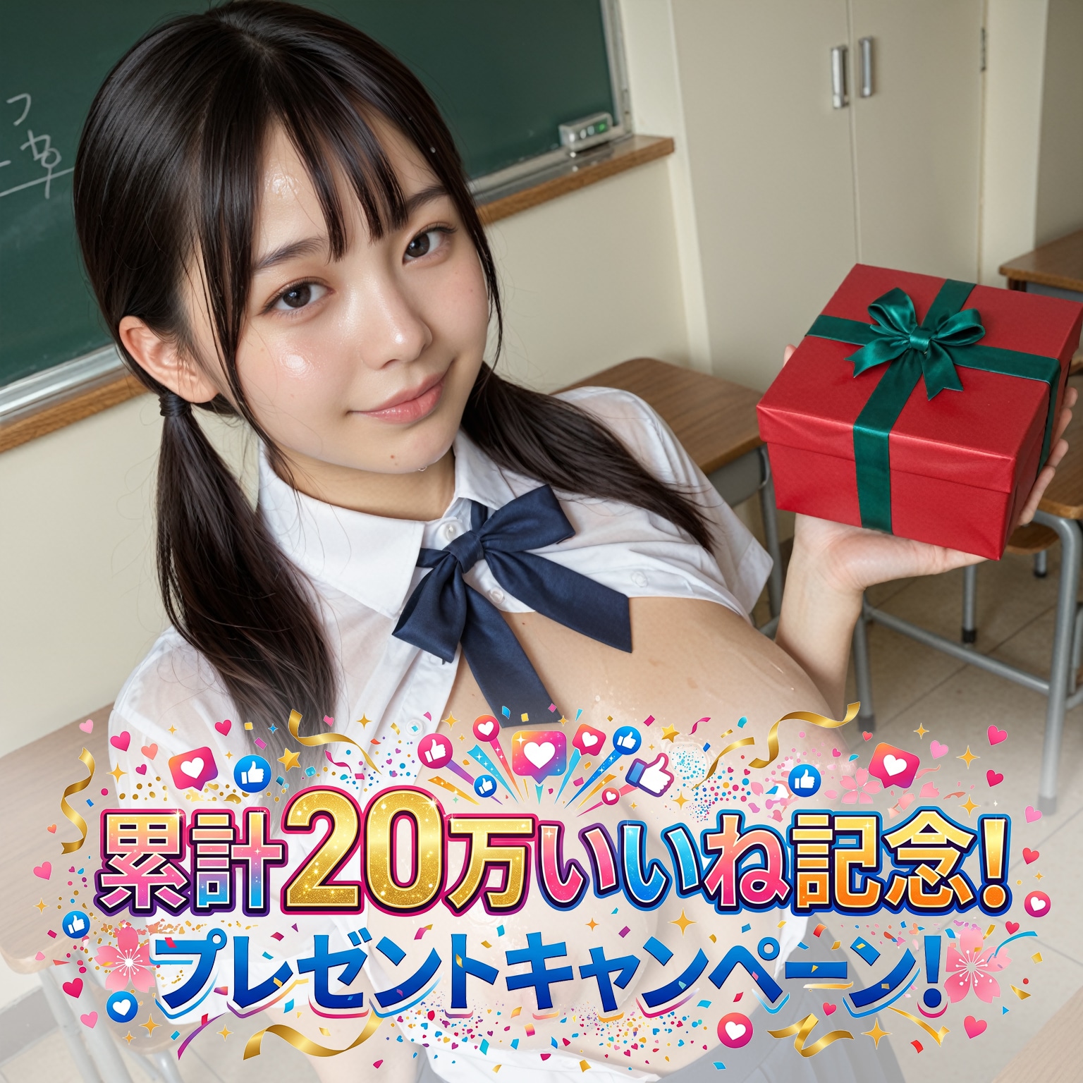 20万いいね突破記念！🎁プレゼントキャンペーン🎁