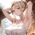 陽菜・沙月・葵｜温泉モデル撮影ヌードイラスト集 2枚目