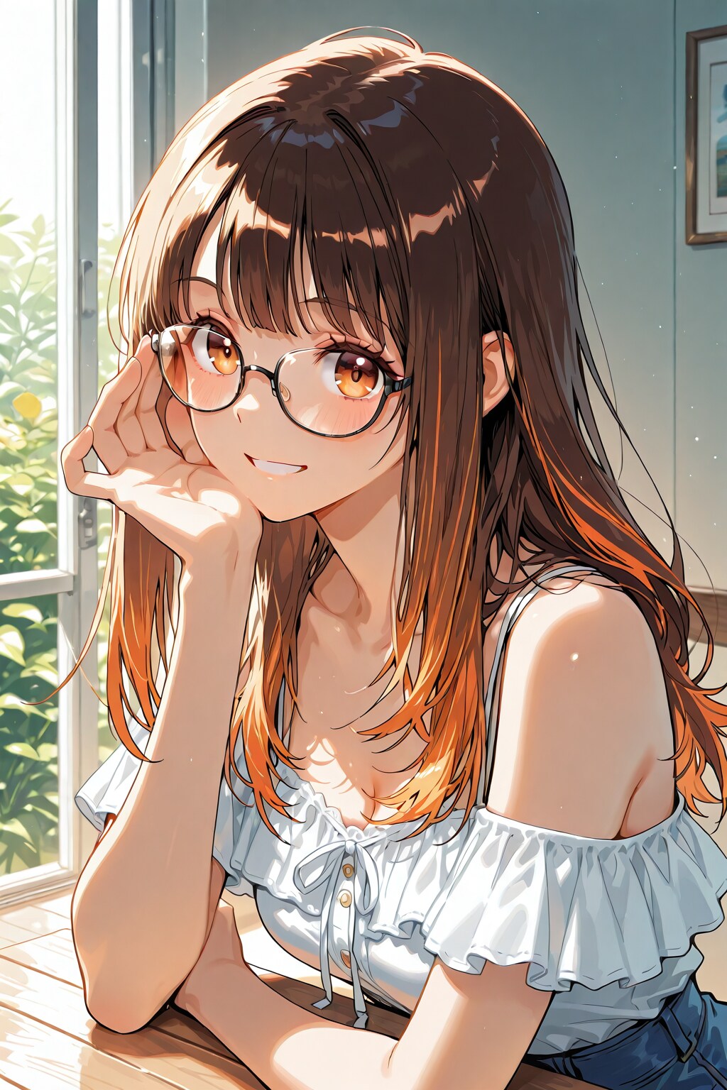メガネ美少女