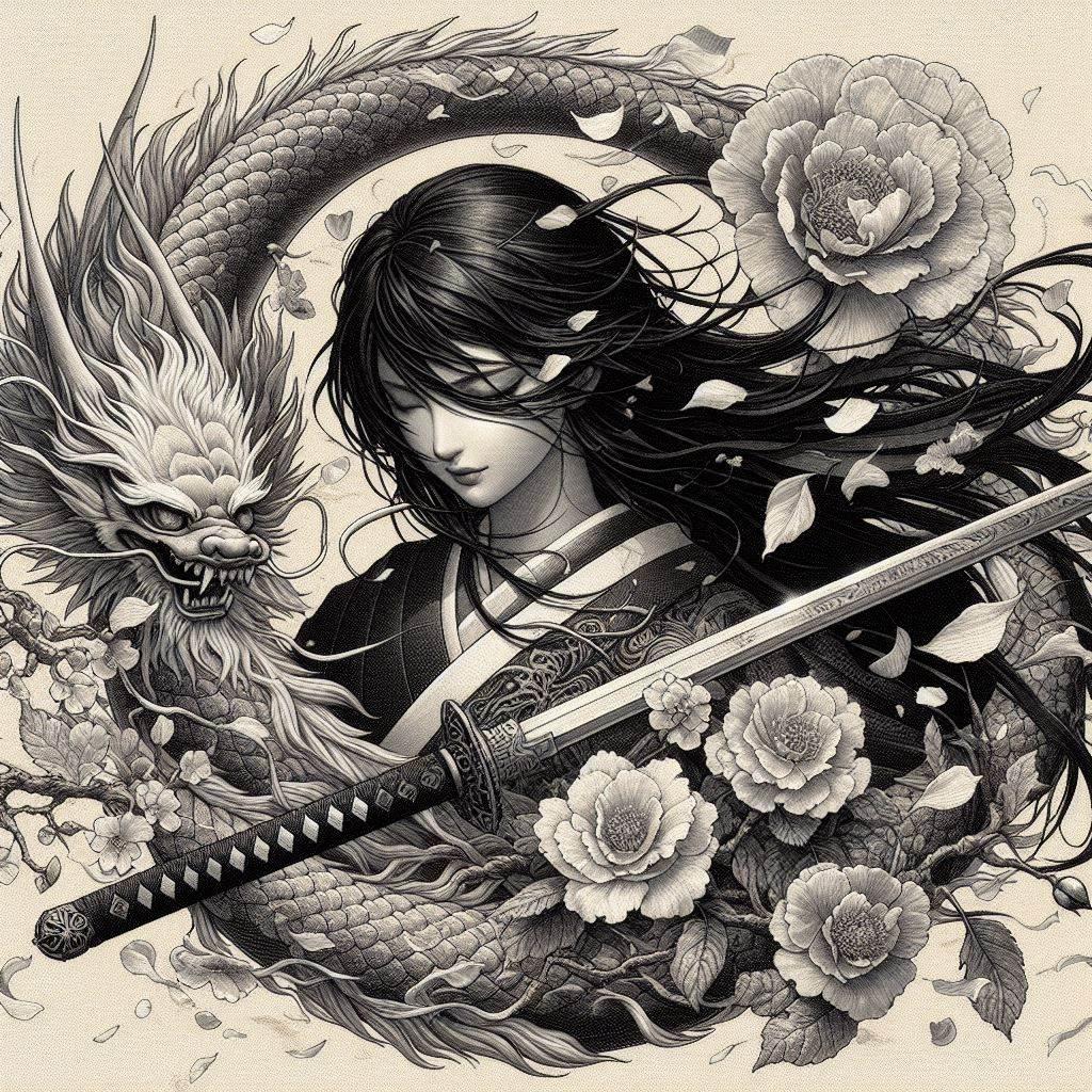 黒髪の女侍さん１６４