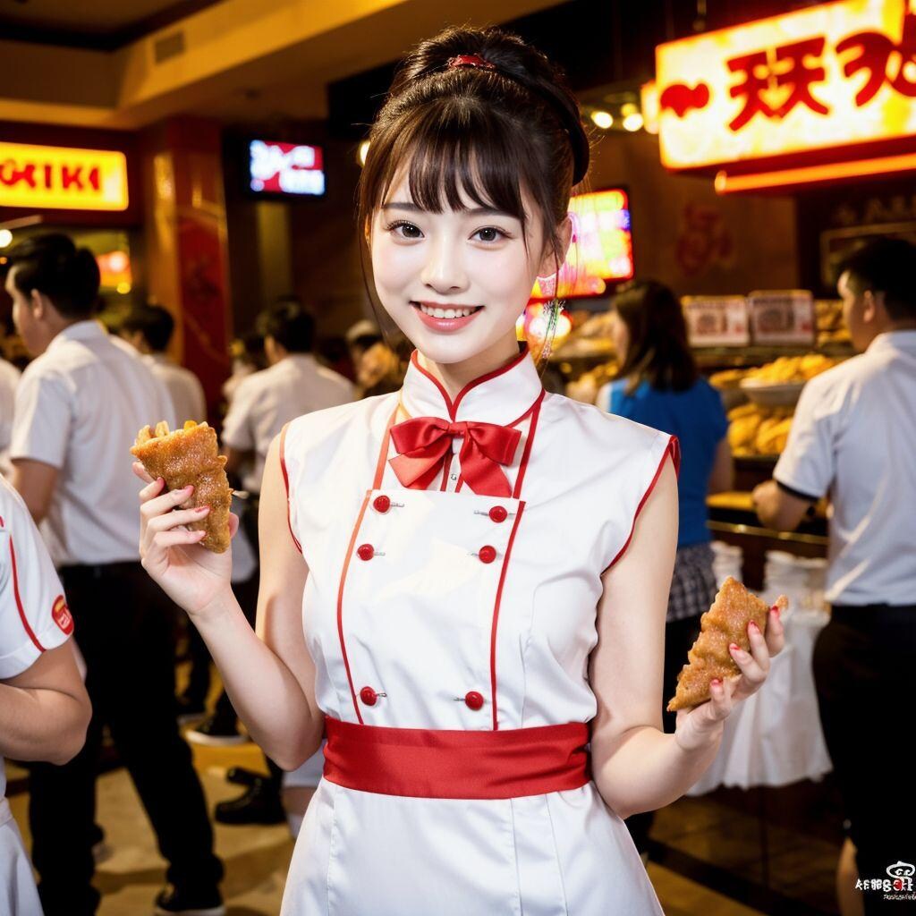 美人ウェイトレスで商売繁盛！
