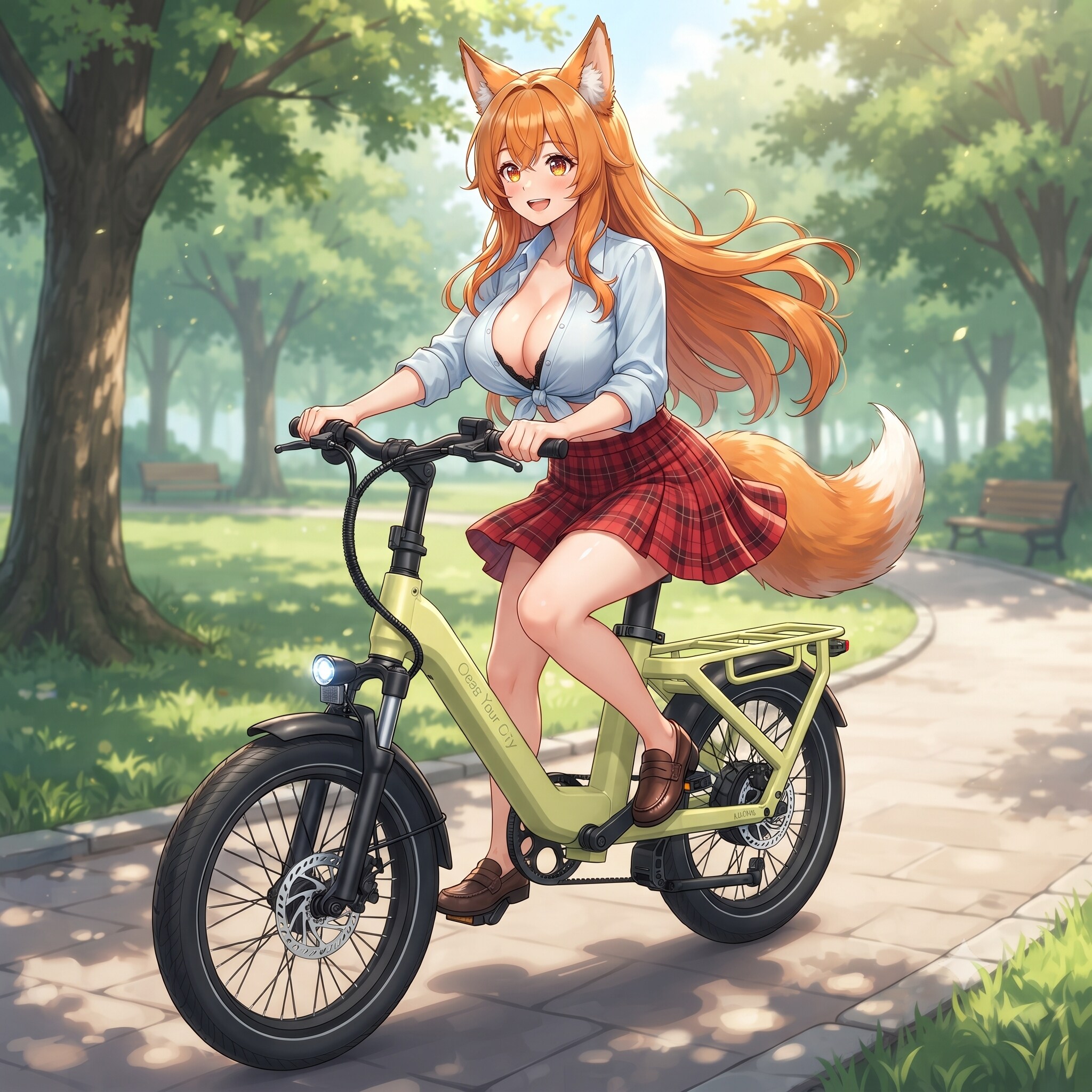 ムチギツネ最新電チャリに乗る😊
