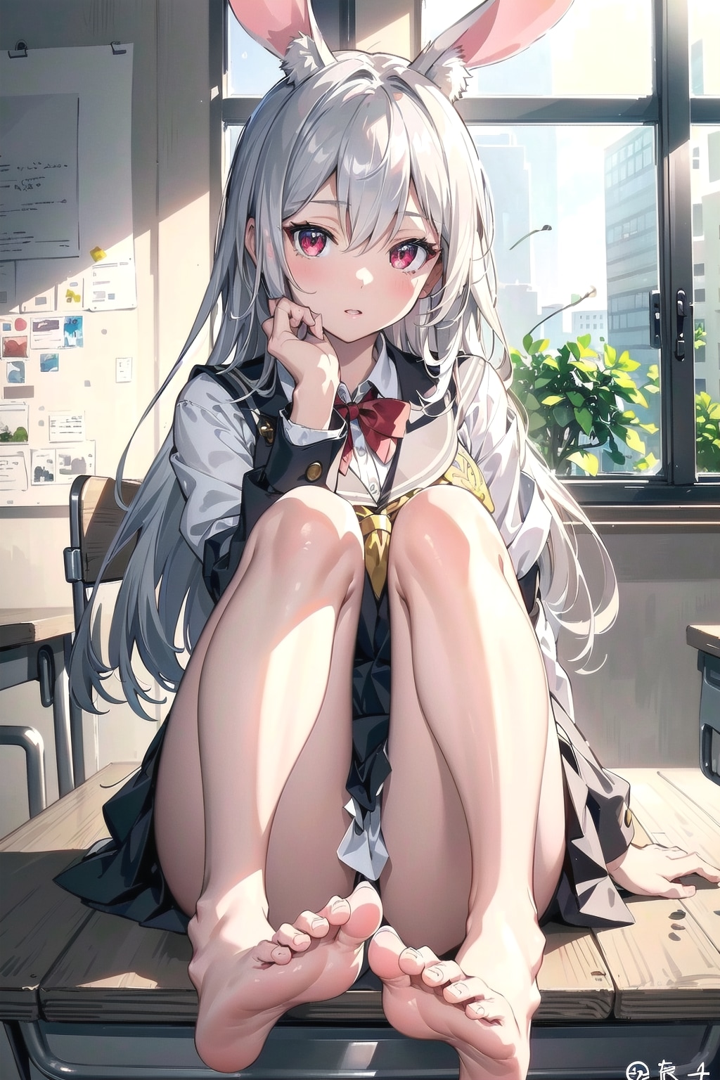 むぅ❓みみの足がどーしたのです🐰❓