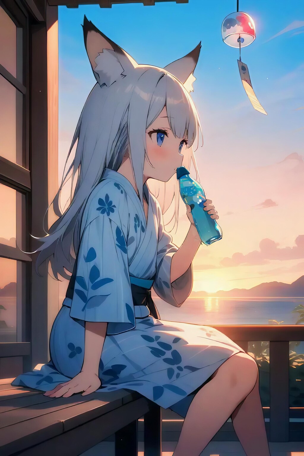 炭酸少女〜夕涼み💙ラムネ〜