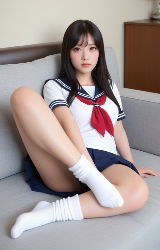 僕の部屋でくつろぐリナ