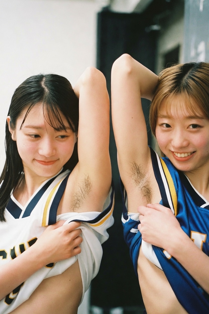 部活で見せ合い