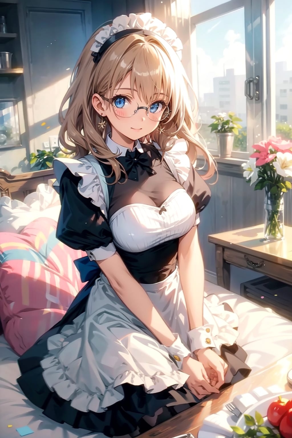 メガネ美少女メイド | の人気AIイラスト・グラビア