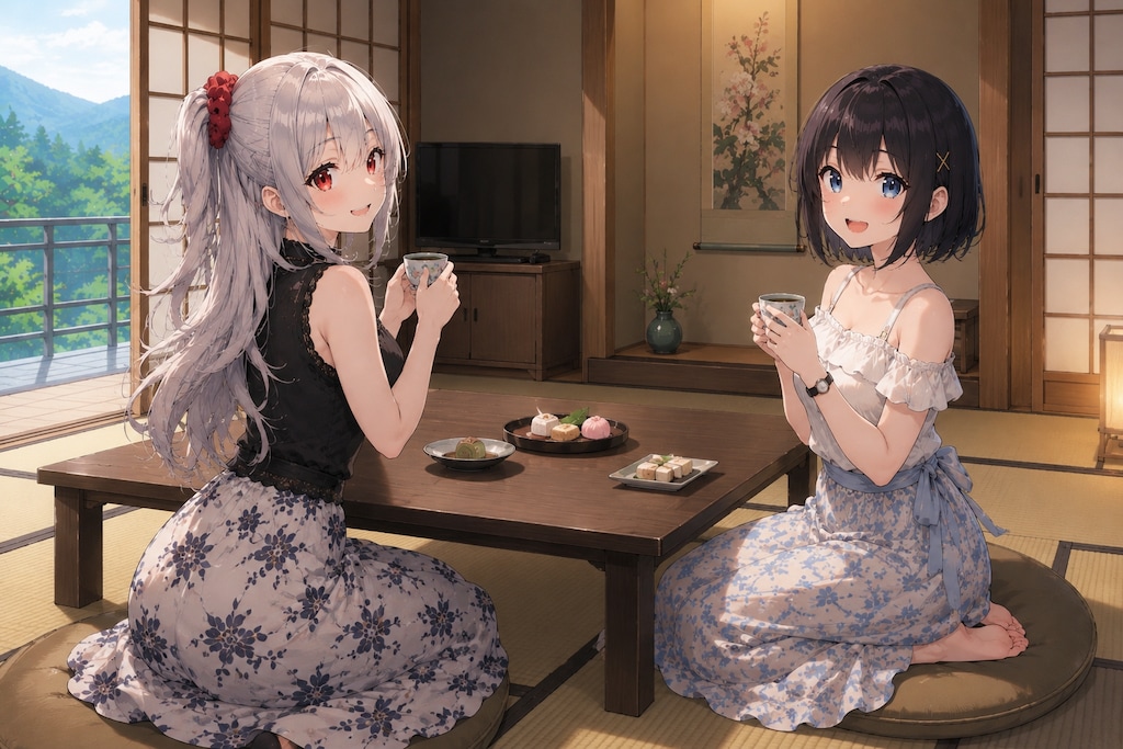 2人でお茶タイム
