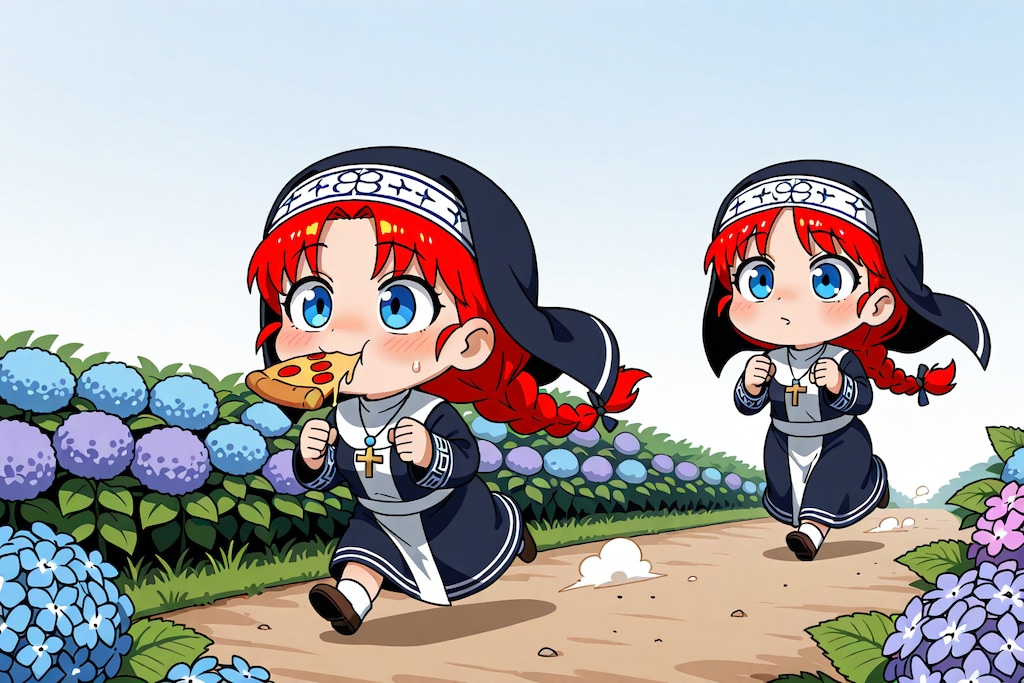 ピザトーストランニングシスターコロポックル赤髪お兄ちゃんズくん