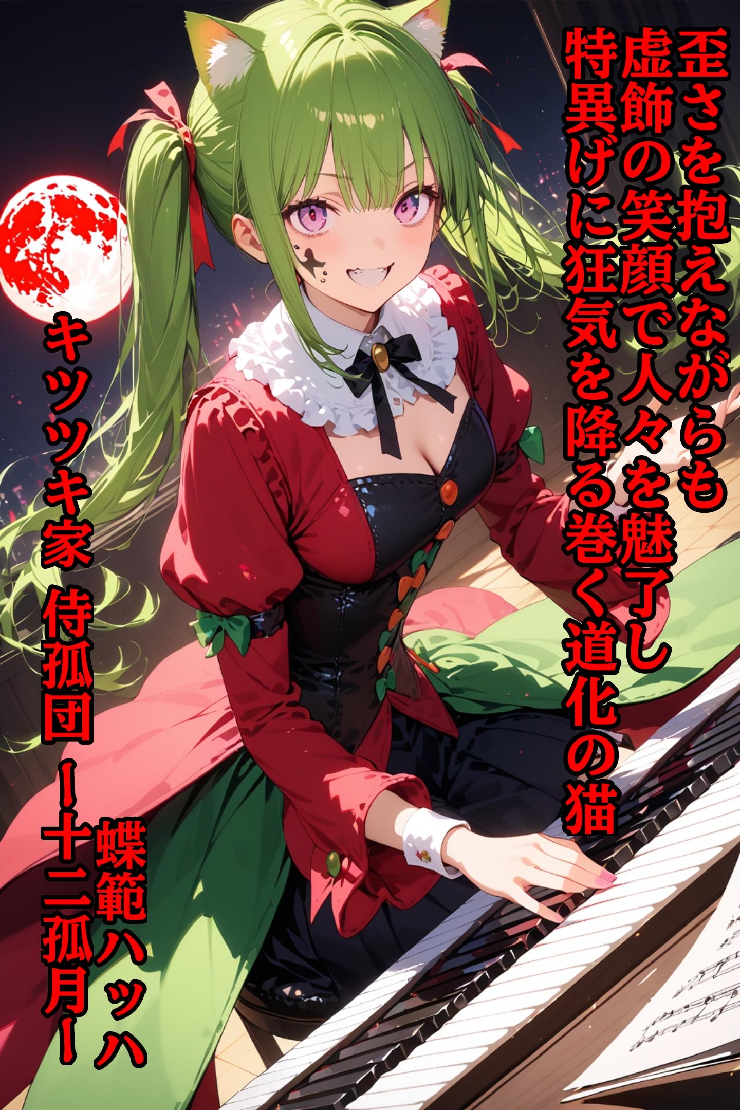 蝶範ハッハー十二孤月ー『苦戦笑顔』【ニャンノ世界】