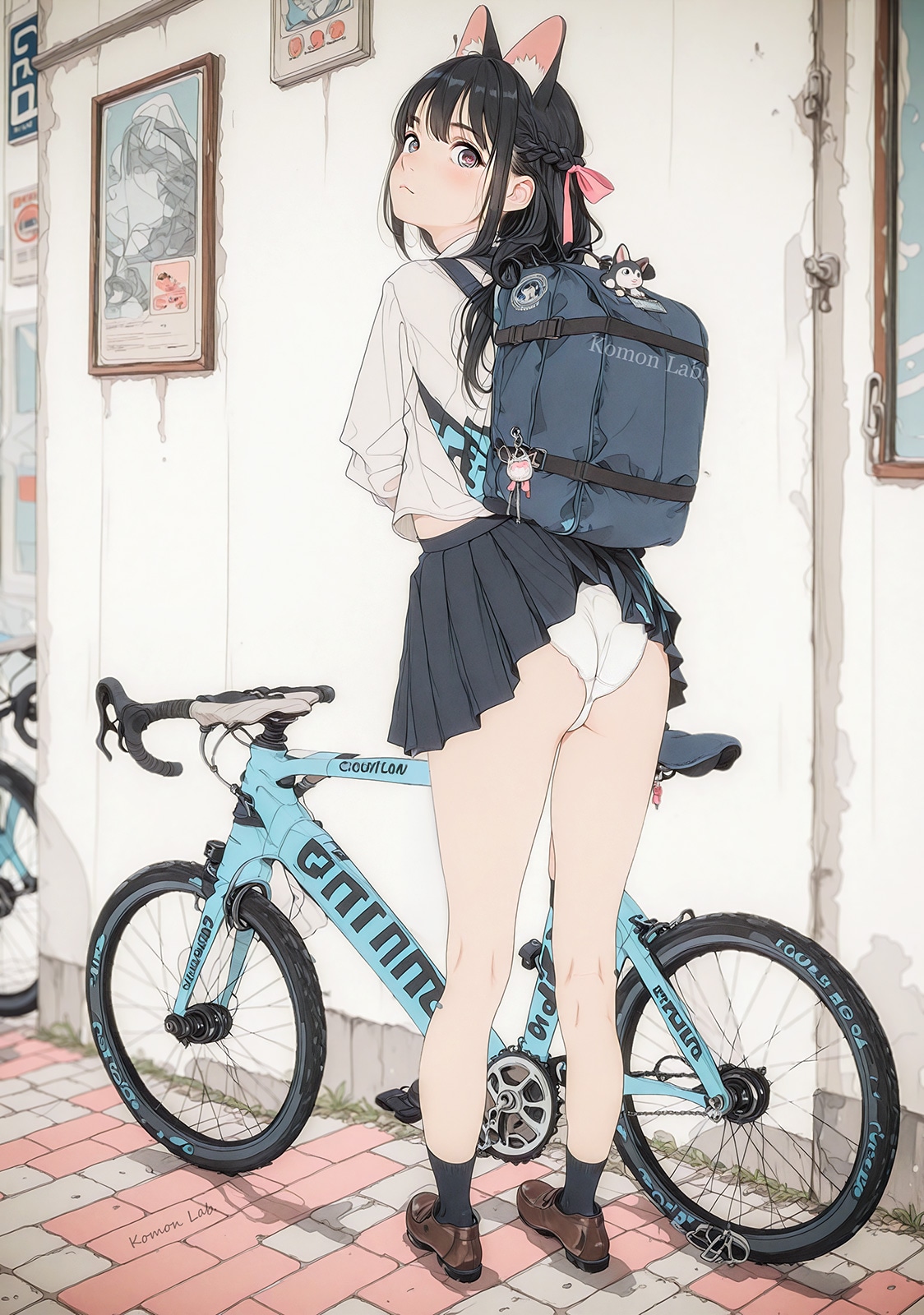 そっと見守る
