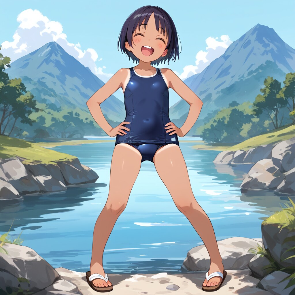 田舎の子