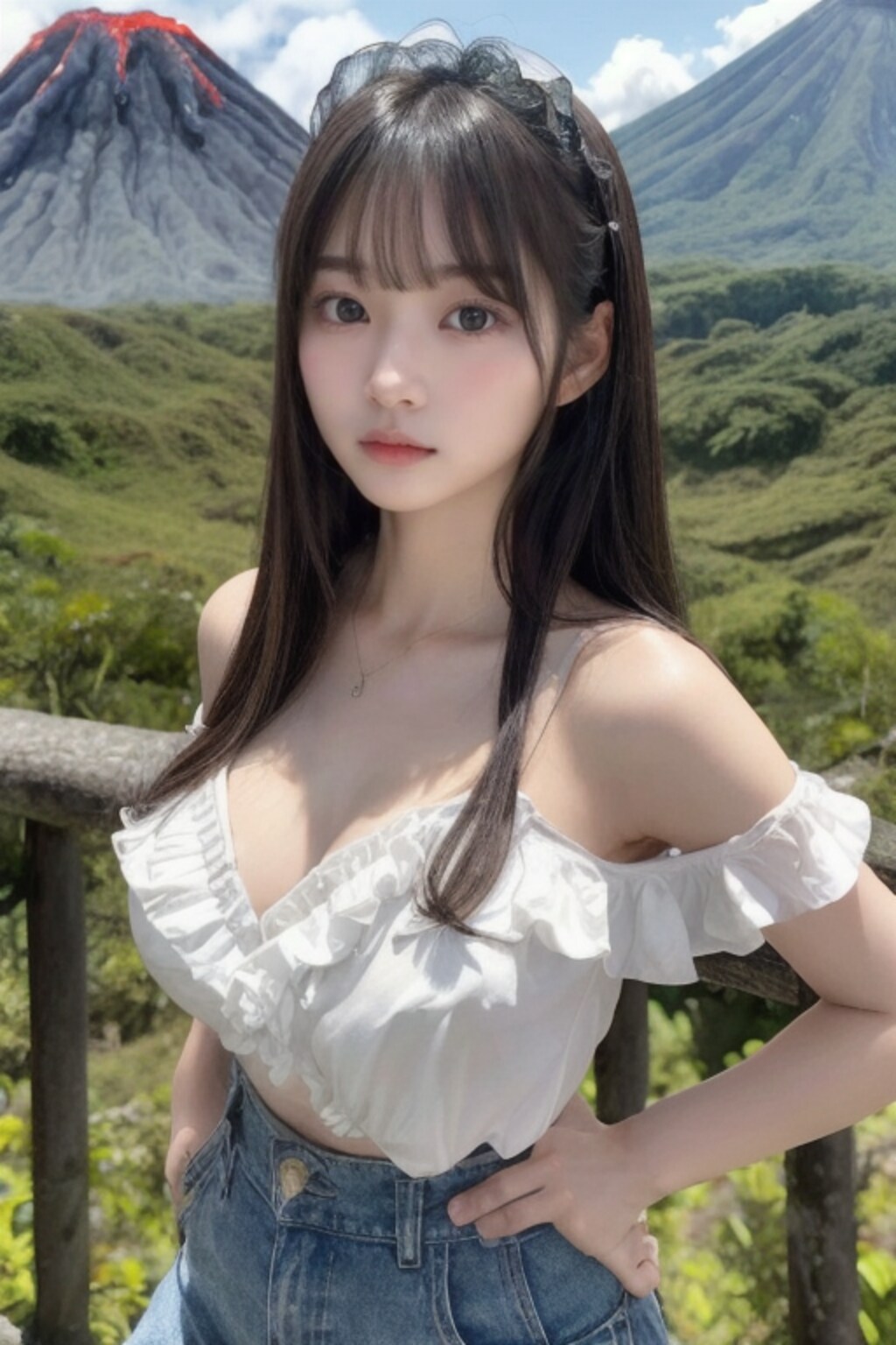 ちょっと！こんなとこで噴火なんて冗談でしょ？(笑)