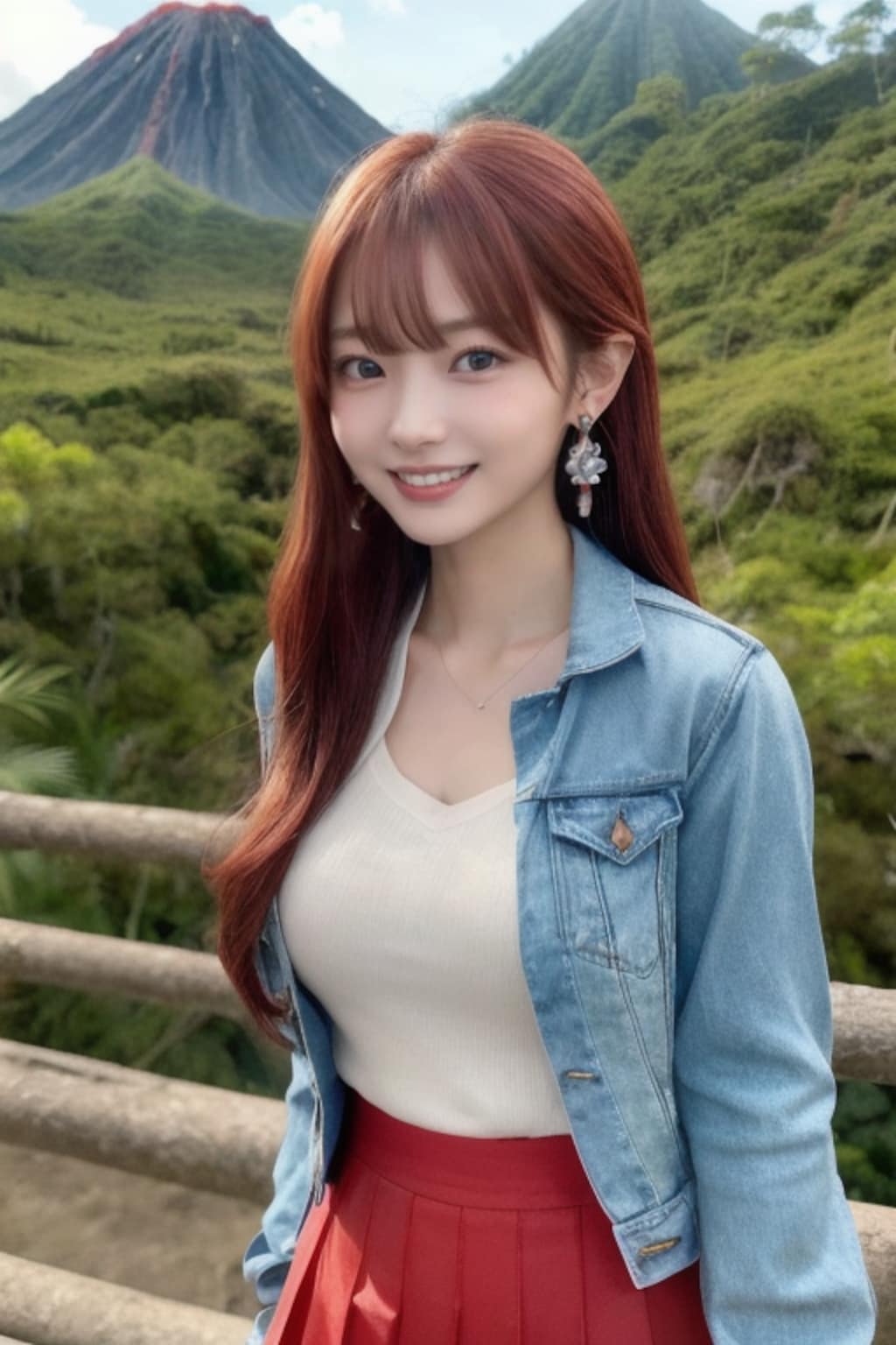 ちょっと！こんなとこで噴火なんて冗談でしょ？(笑)