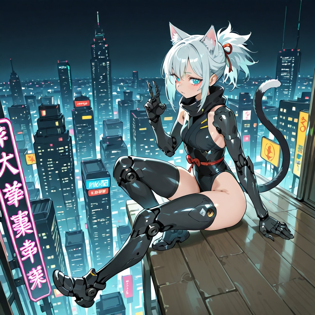 daisyで現代忍者メカ猫娘260304