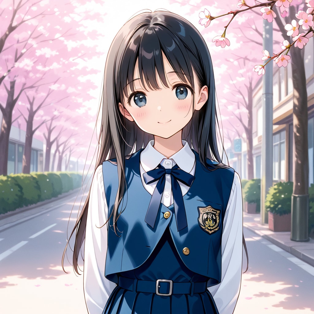 桜並木 | の人気AIイラスト・グラビア