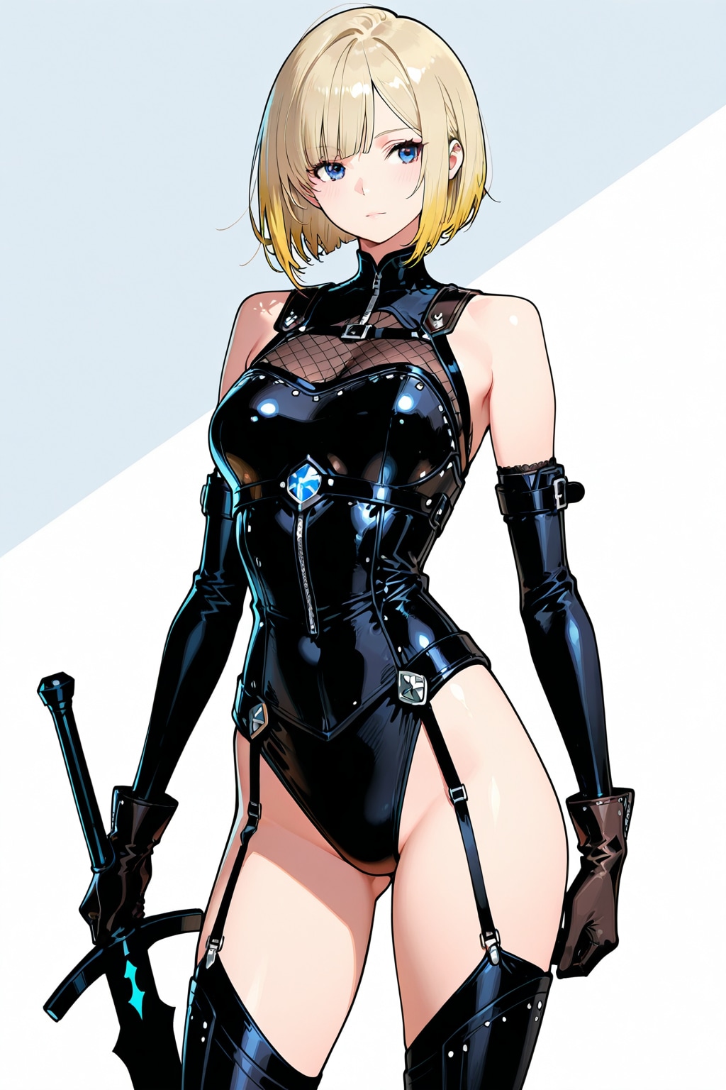 レザーアーマー・髪型