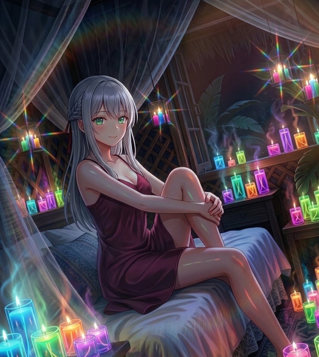 アロマキャンドル（三姉妹）