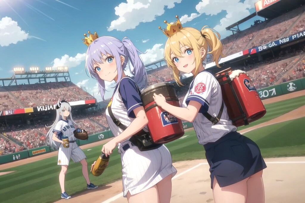 球場のビールクイーンズ